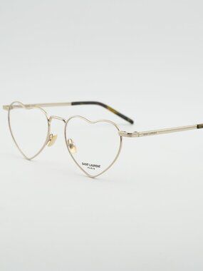 Saint Laurent SL301 LOULOU OPT 003 Eyeglasses Gold 52mm Geometric Frame